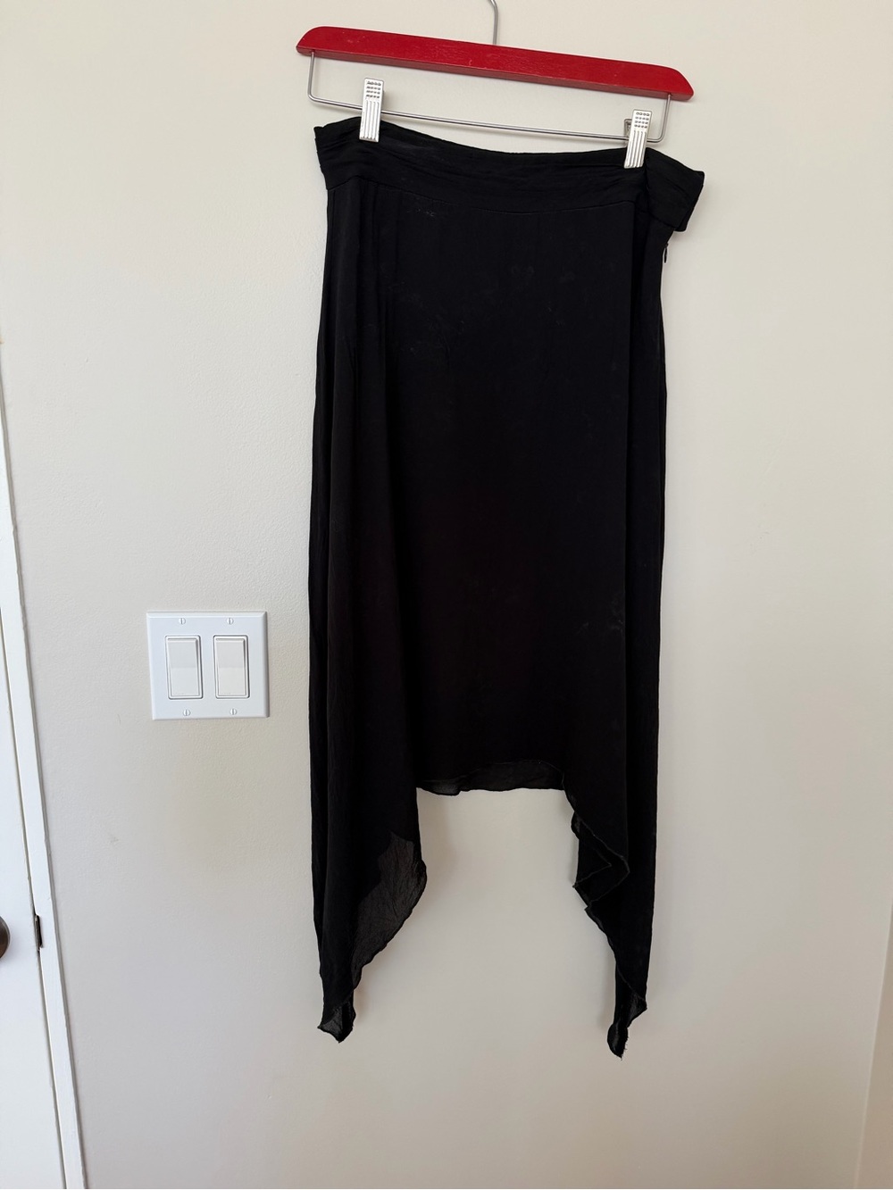 Vintage Asymmetric Tulle Midi Skirt